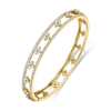 deBoulle Collection Fleur de Lis Openwork Bangle in Yellow Gold