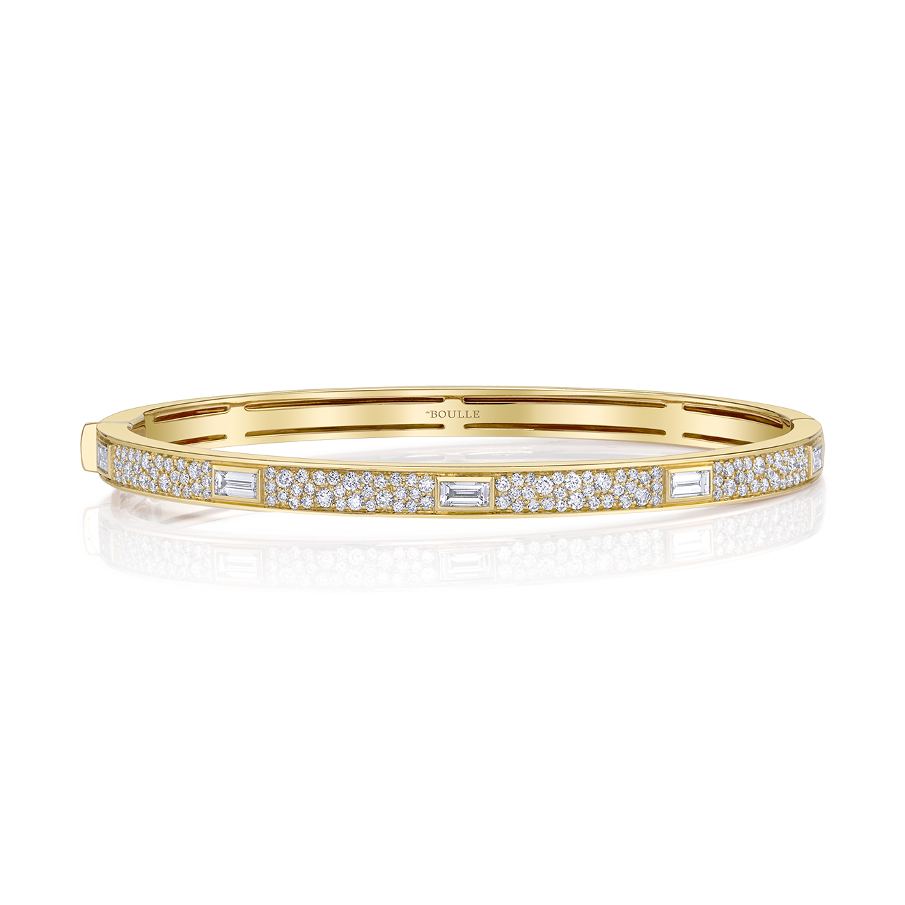 Signataire Stacking Bangle in Yellow Gold