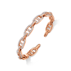 deBoulle Collection Chain Link Bangle in Rose Gold