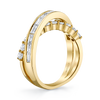 Overlapping Ring in Yellow Gold