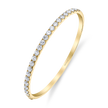 deBoulle Collection Diamond Halfway Bangle in Yellow Gold
