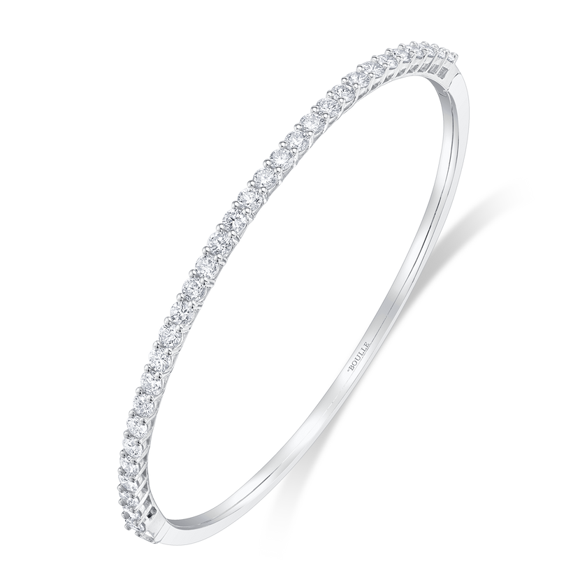 Round Brilliant Diamond Bangle