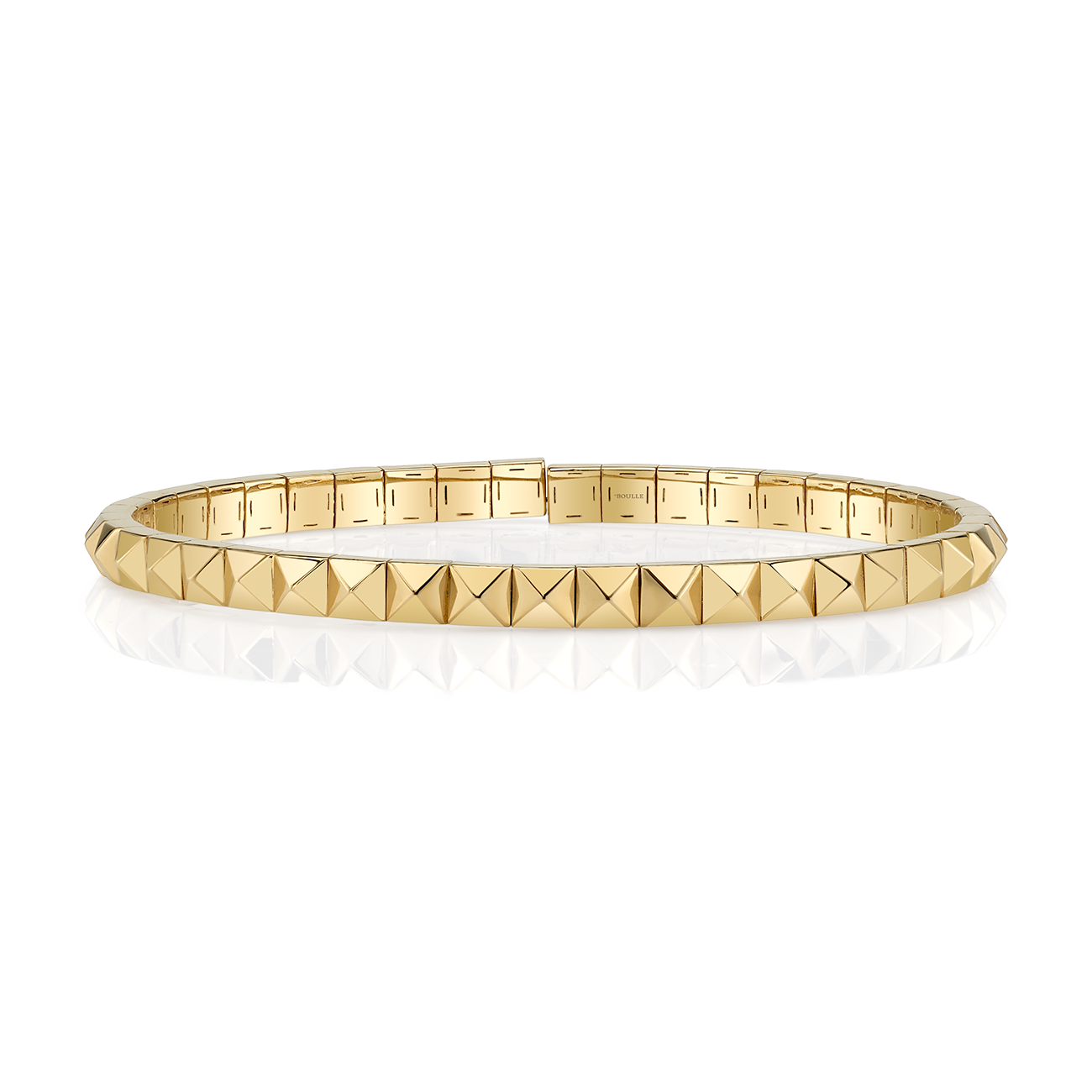 deBoulle Collection Studded Pyramid Bracelet in Yellow Gold