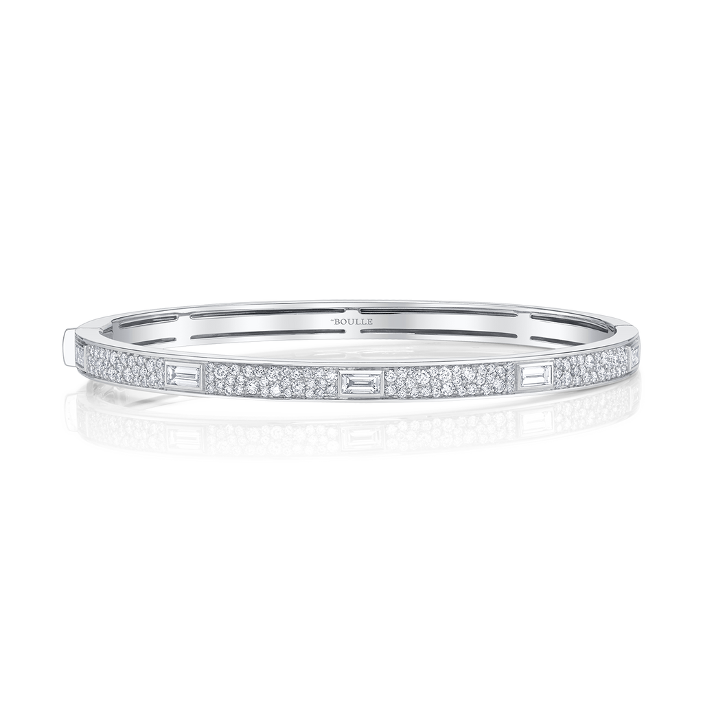 deBoulle Collection Signataire Stacking Bangle in White Gold