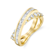 Overlapping Ring in Yellow Gold