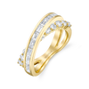 Overlapping Ring in Yellow Gold