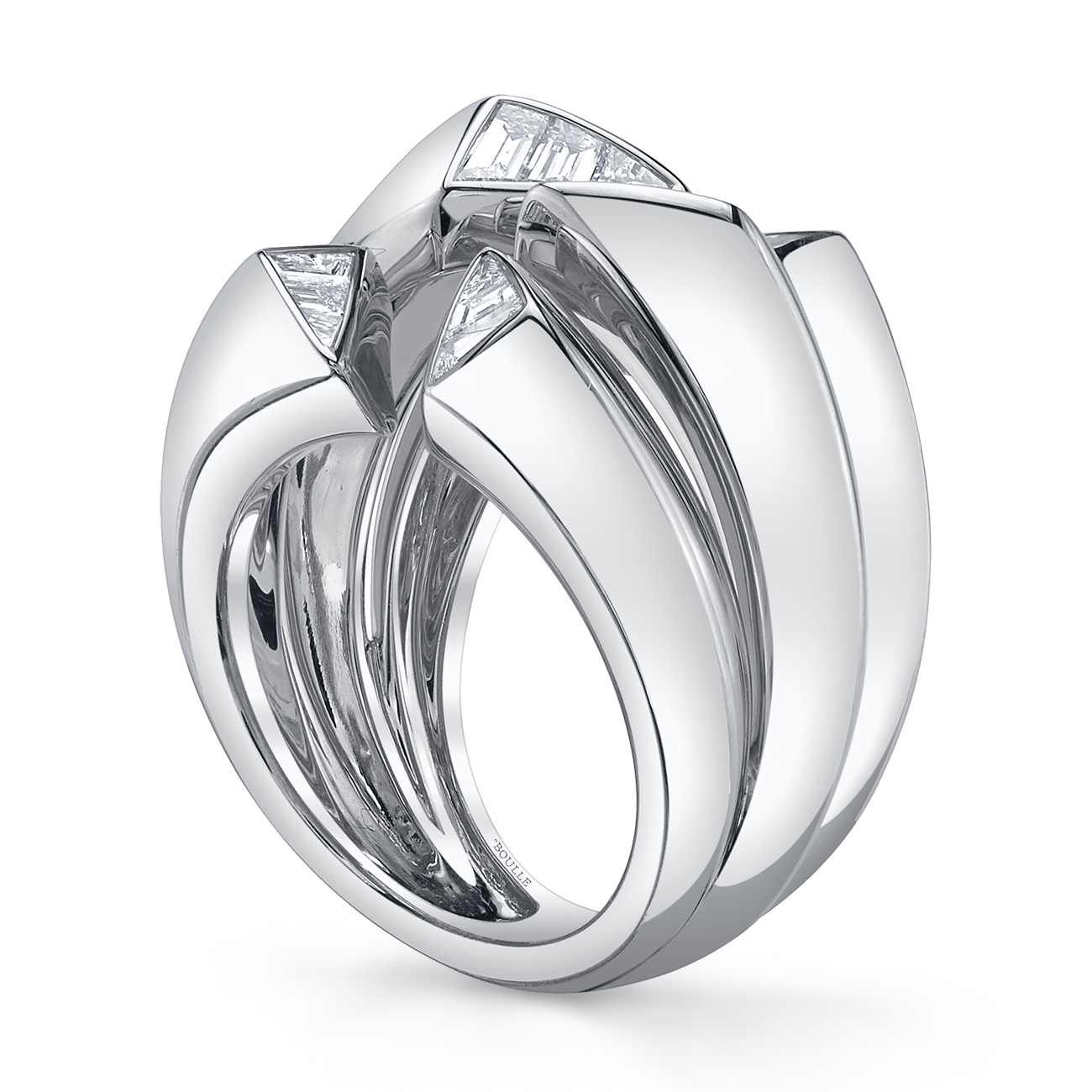 deBoulle Collection Archetype Ring with Diamonds in White Gold