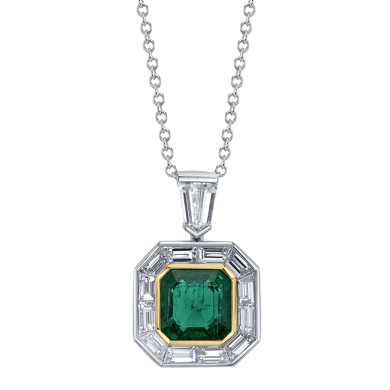 deBoulle High Jewelry Collection Classic Emerald Pendant