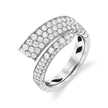 Bypass Ring in White Gold