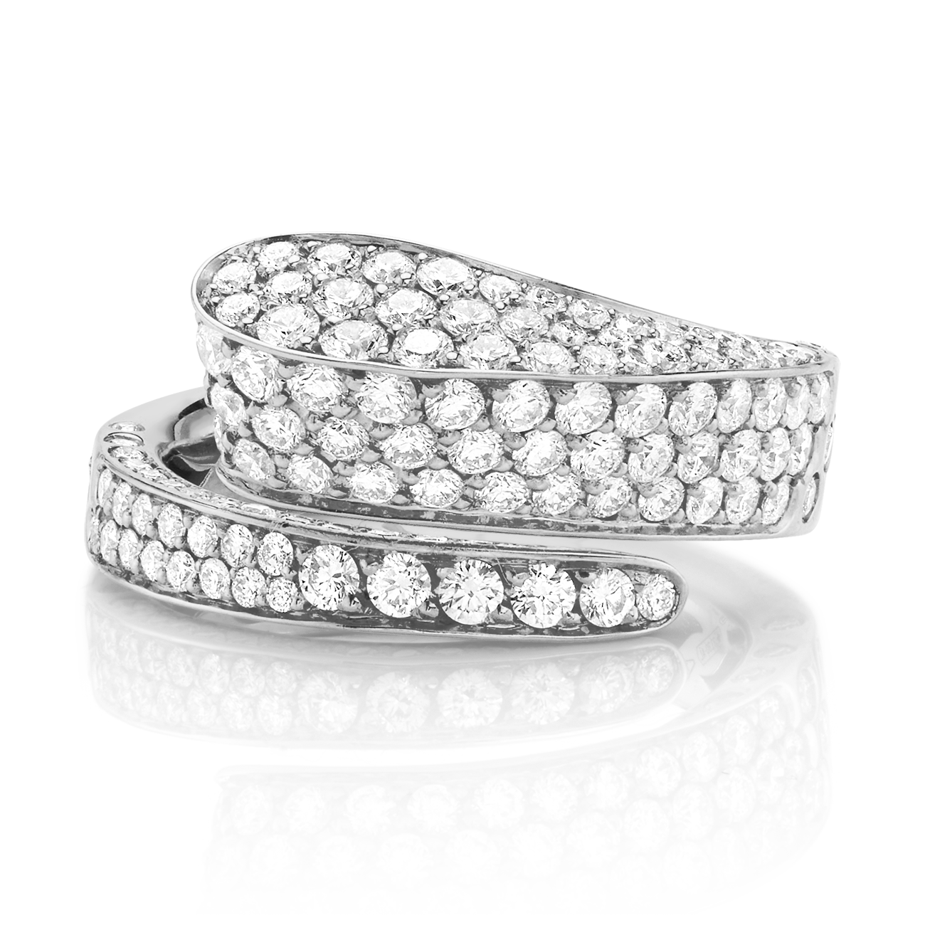 deBoulle Collection Bypass Ring in White Gold