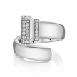 Signataire Open Ring White Gold