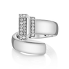 Signataire Open Ring White Gold