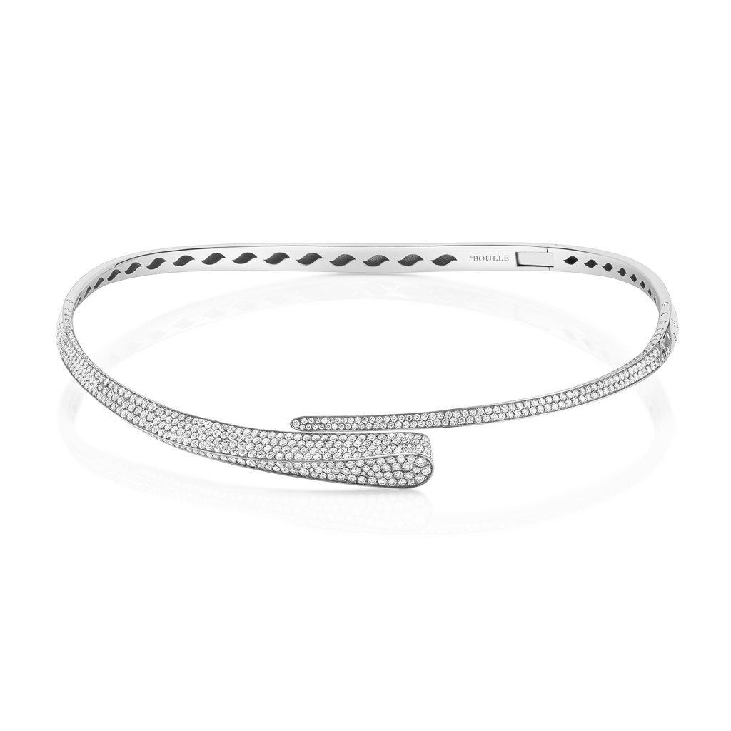 deBoulle Collection Bypass Choker in WhiteGold