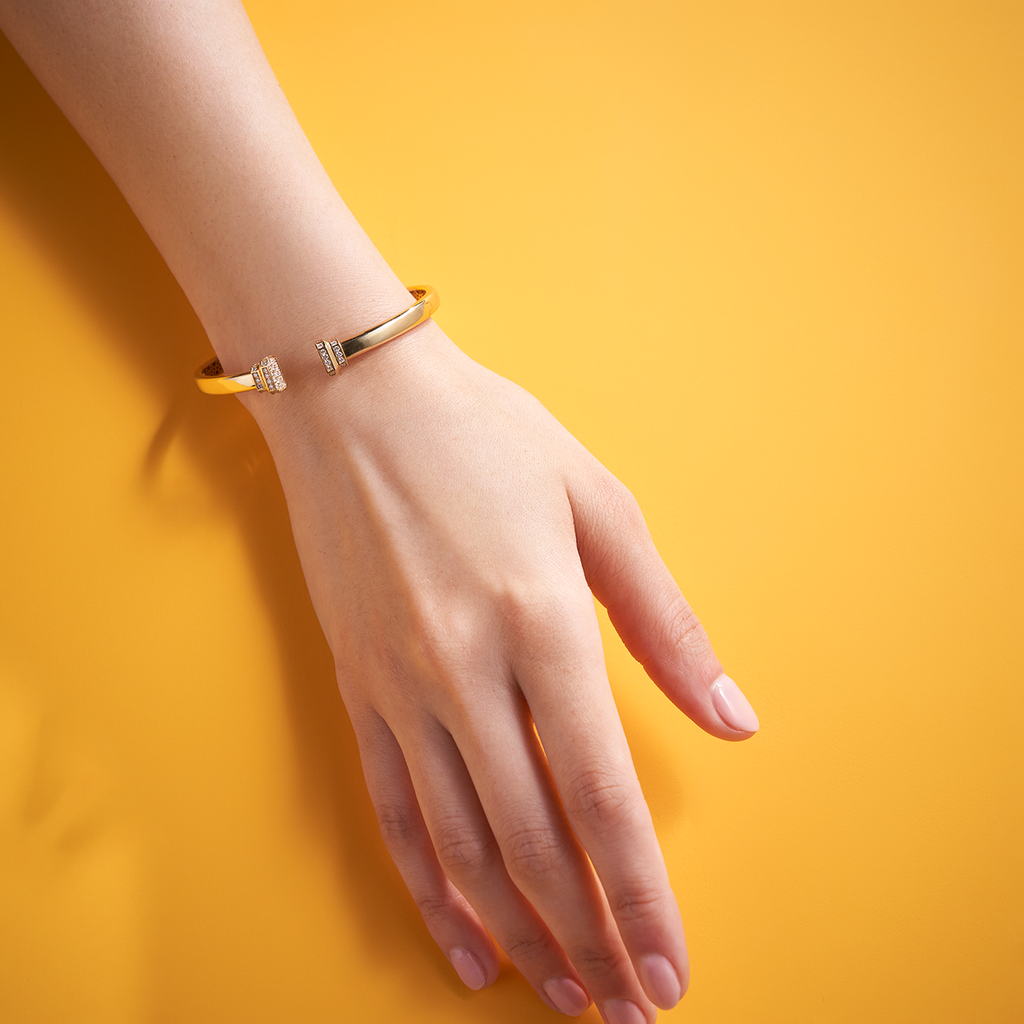 Signataire Open Cuff Yellow Gold