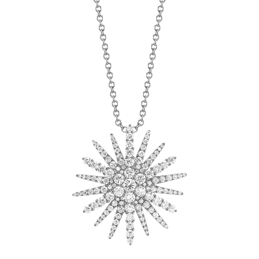 deBoulle Collection Supernova Pendant in White Gold