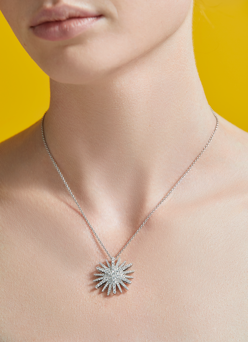 deBoulle Collection Supernova Pendant in White Gold