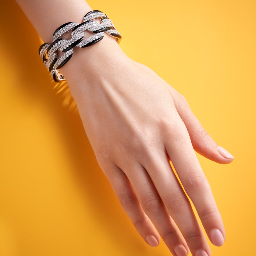 deBoulle Collection Diamond and Onyx Bangle