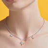 Petite Constellation Necklace in White Gold