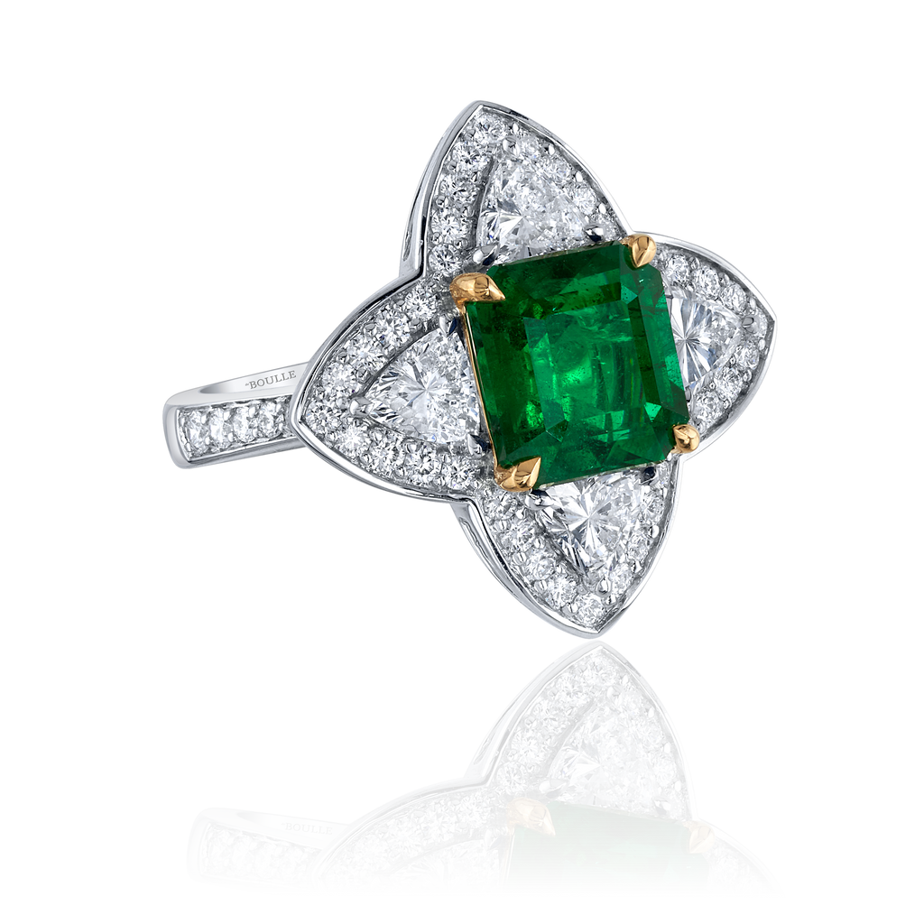 deBoulle High Jewelry Emerald Star Ring