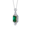 deBoulle High Jewelry Art Deco Emerald Pendant