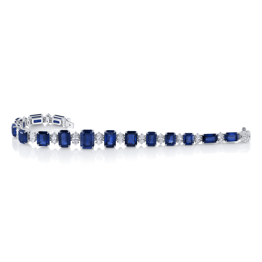 deBoulle High Jewelry Collection Sapphire and Diamond Bracelet