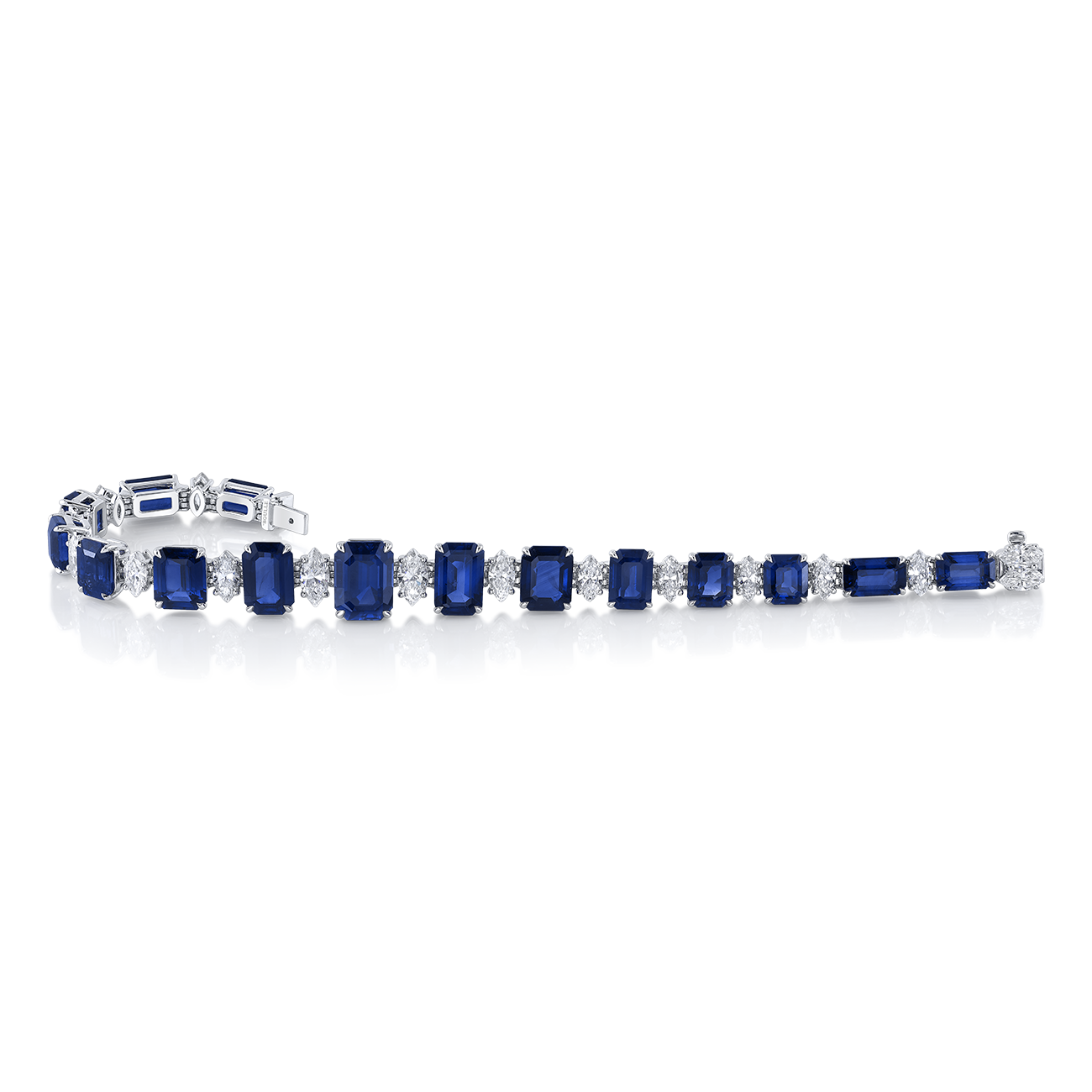 deBoulle High Jewelry Collection Sapphire and Diamond Bracelet