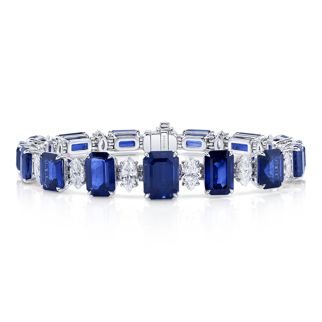 deBoulle High Jewelry Collection Sapphire and Diamond Bracelet