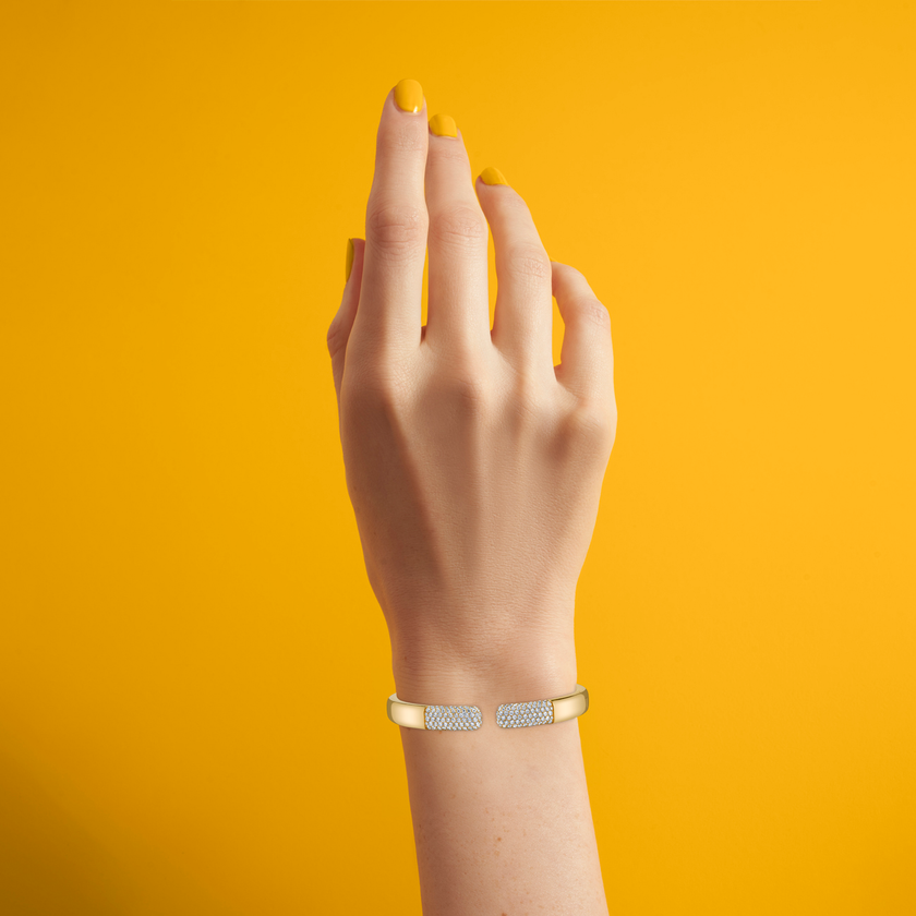 deBoulle Collection Diamond Open Cuff Bangle