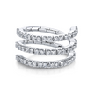 deBoulle Collection Spiral Ring in White Gold