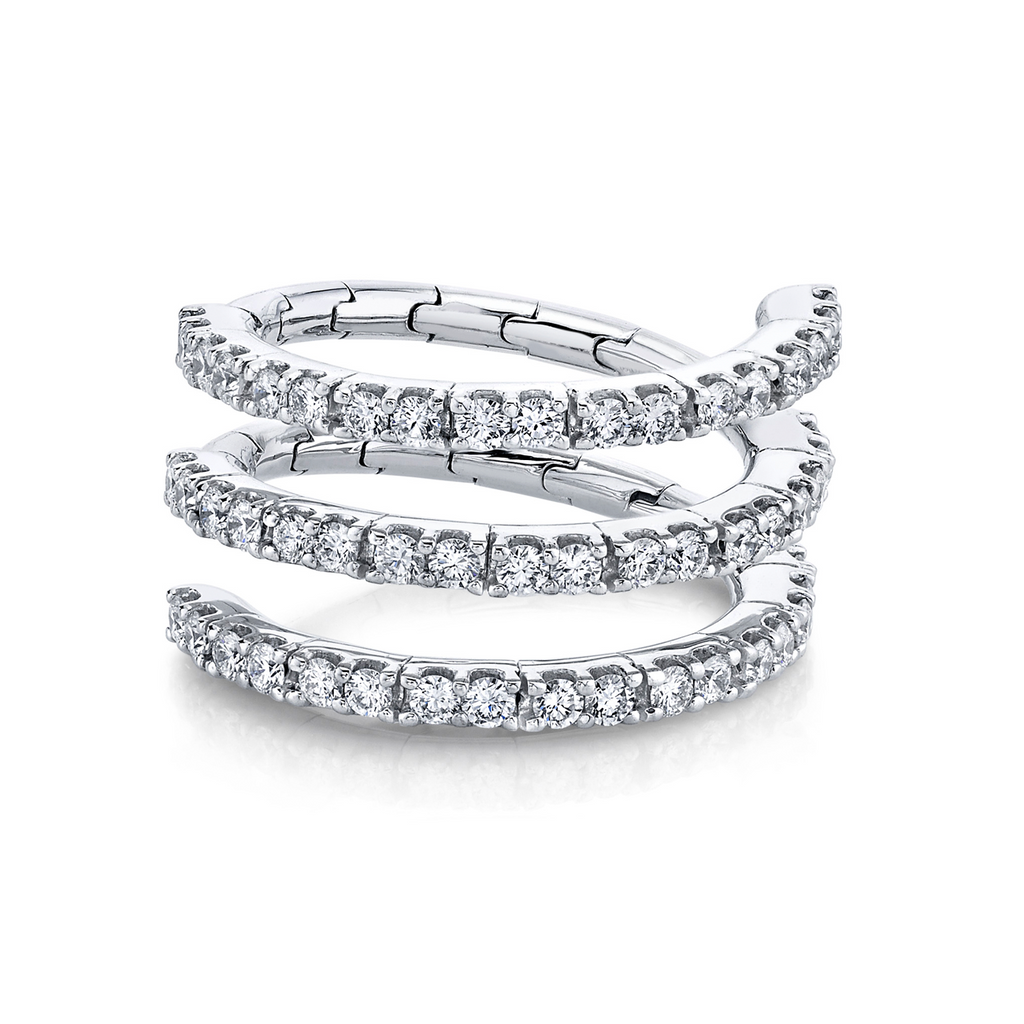 deBoulle Collection Spiral Ring in White Gold