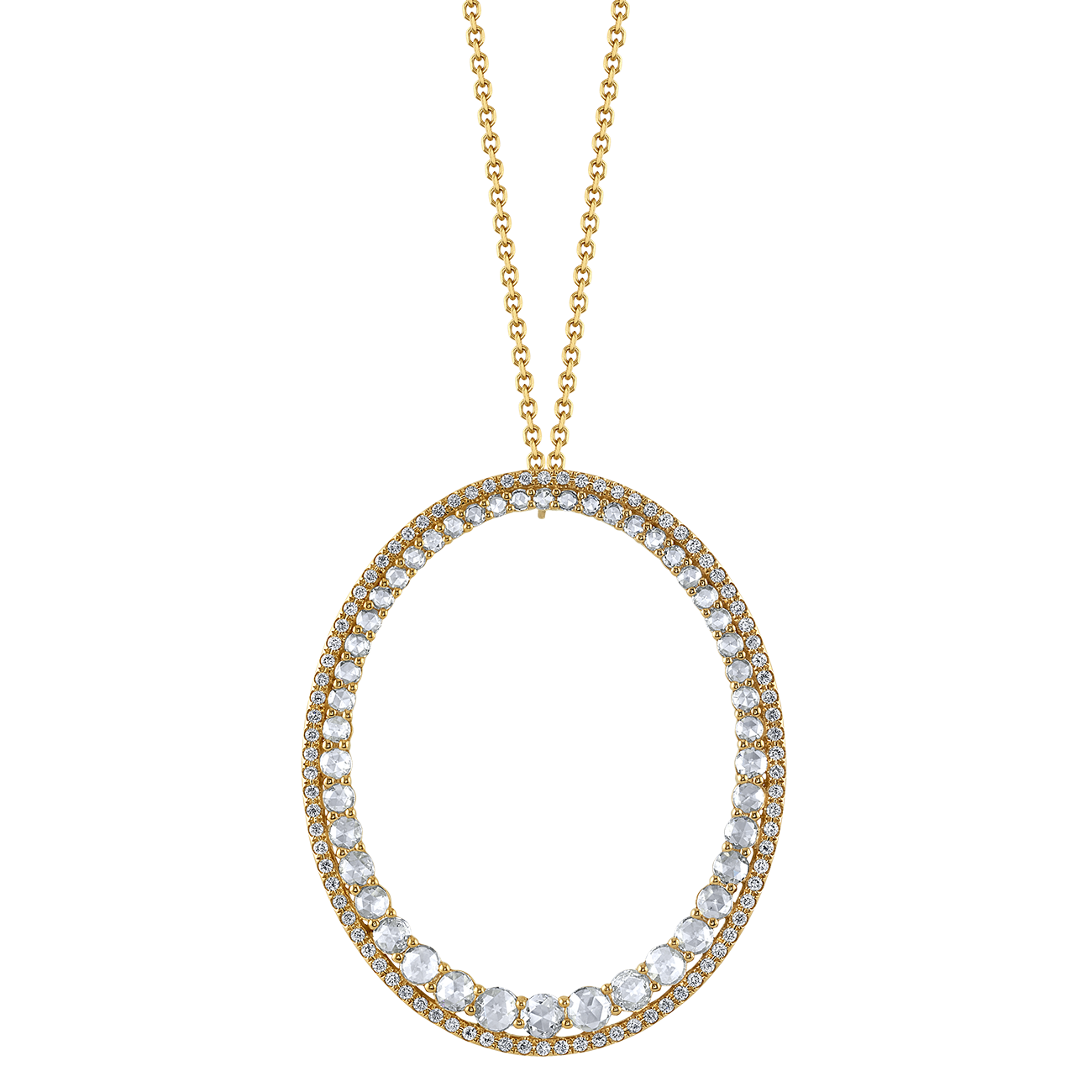 deBoulle Collection Rosette Pendant in Yellow Gold