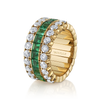 deBoulle Collection Stretchy Eternity Band with Emeralds