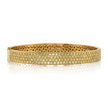 deBoulle Collection Pavé Diamond Open Hinged Bangle Bracelet