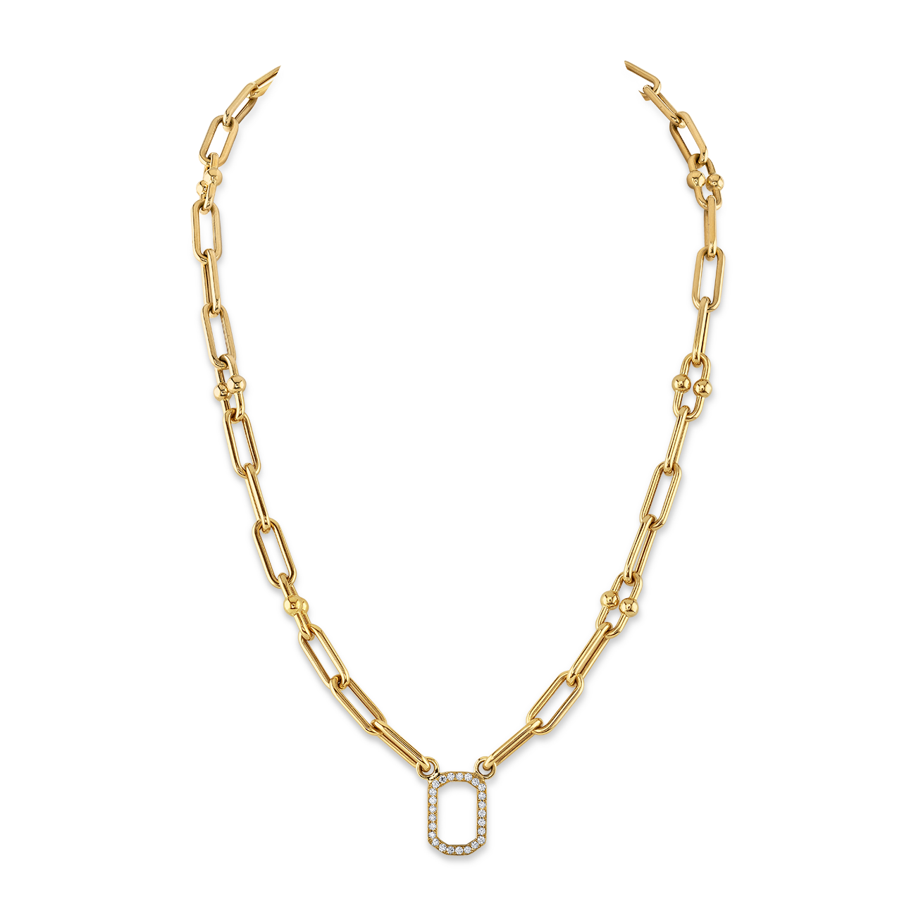 deBoulle Collection Chain Link Necklace in Yellow Gold