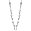 deBoulle Collection Chain Link Necklace in White Gold