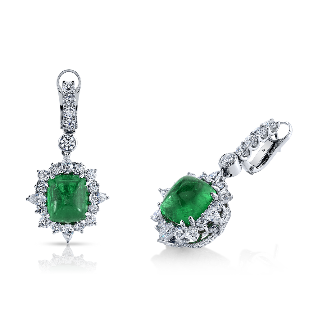 deBoulle High Jewelry Collection Emerald Drop Earrings