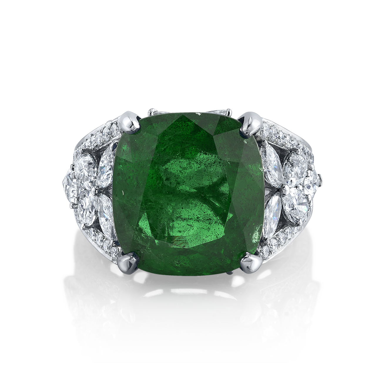 deBoulle High Jewelry Collection Emerald and Diamond Ring