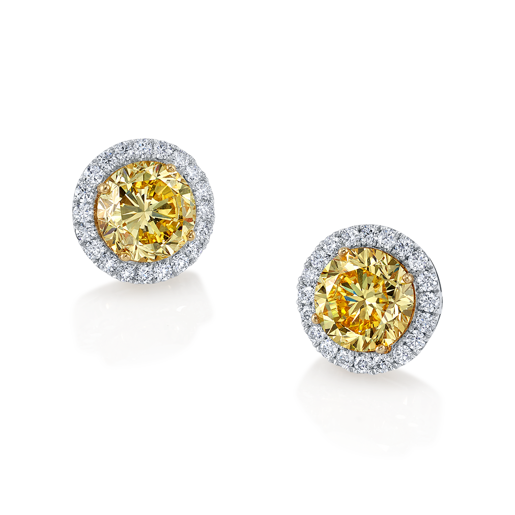 deBoulle High Jewelry Collection Yellow Diamond Earrings