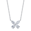 deBoulle Collection Diamond Butterfly Pendant in White Gold