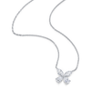 deBoulle Collection Diamond Butterfly Pendant in White Gold