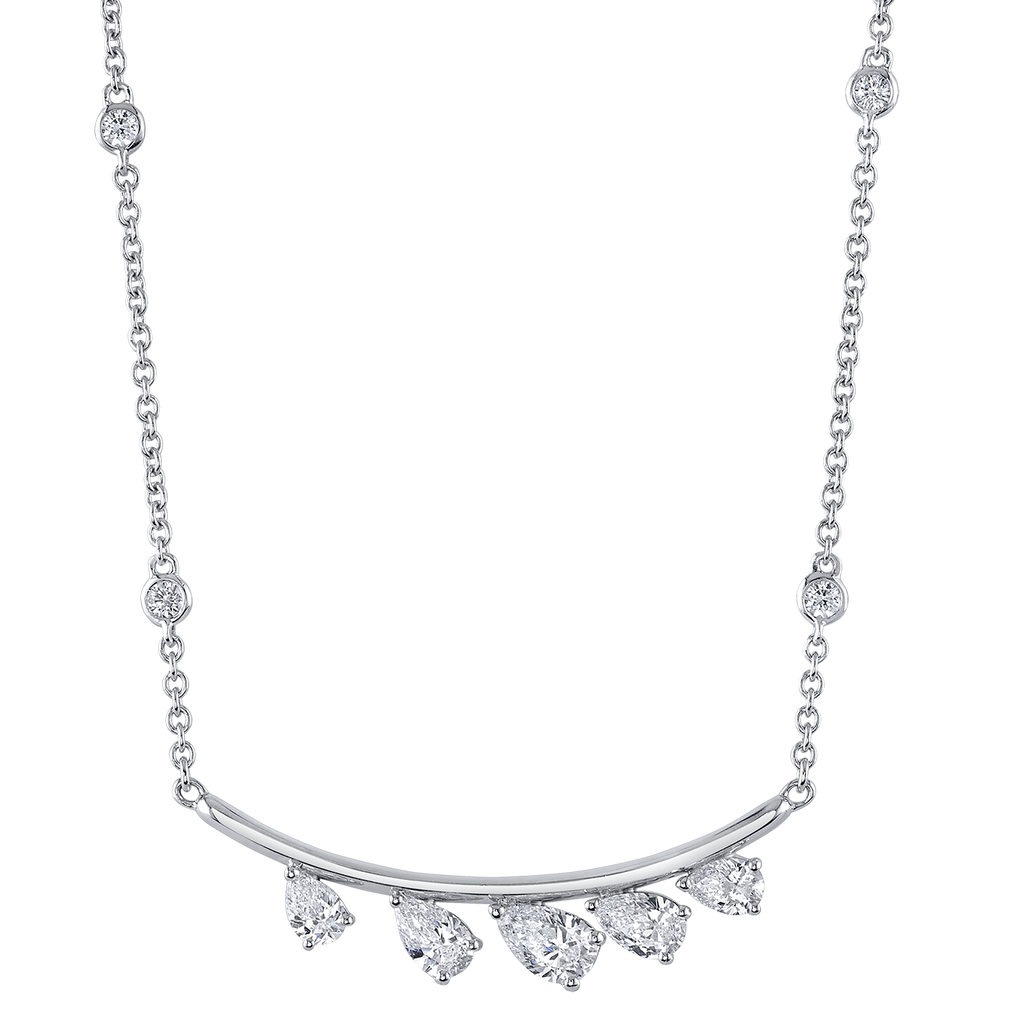 deBoulle Collection Curved Diamond Necklace