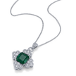 deBoulle High Jewelry Collection Emerald Bottony Cross Pendant