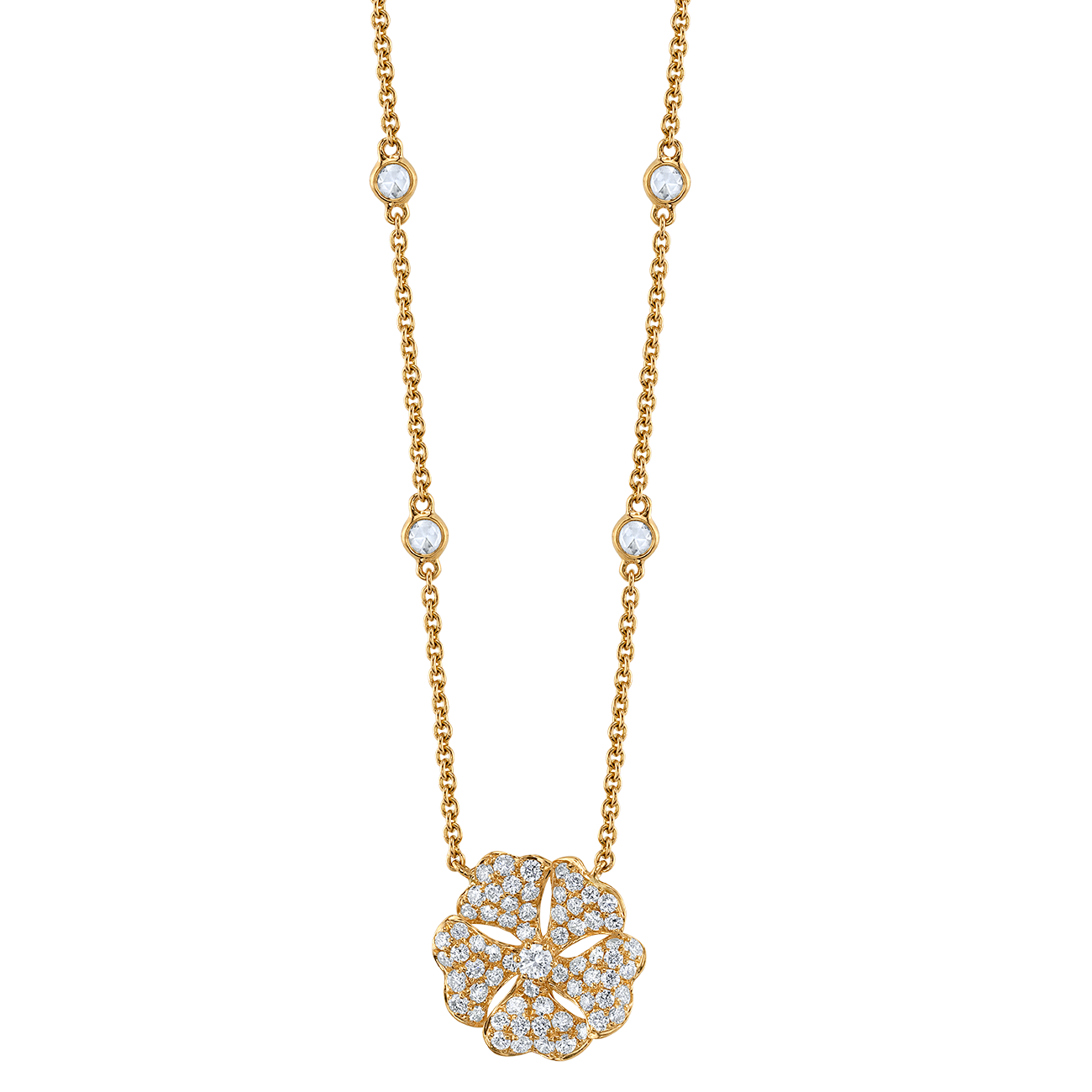 deBoulle Collection Blossom Pendant in Yellow Gold