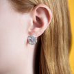 deBoulle Collection Blossom Earrings in White Gold