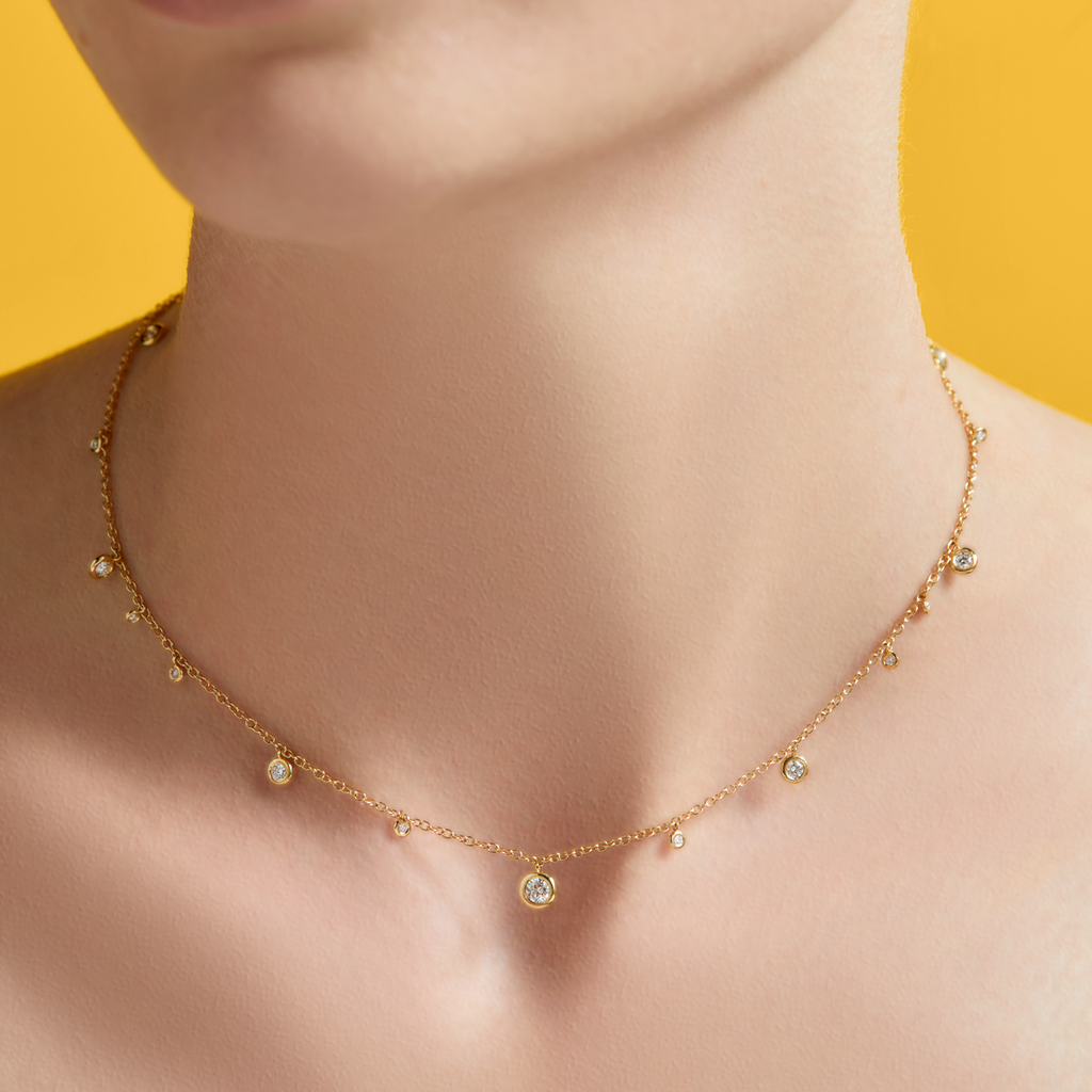 Diamonds by the Yard Necklace in Yellow Gold