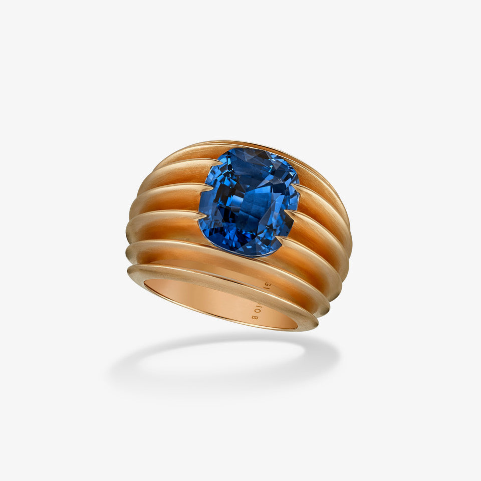 Giorgio B Bespoke Ring with Natural Sapphire