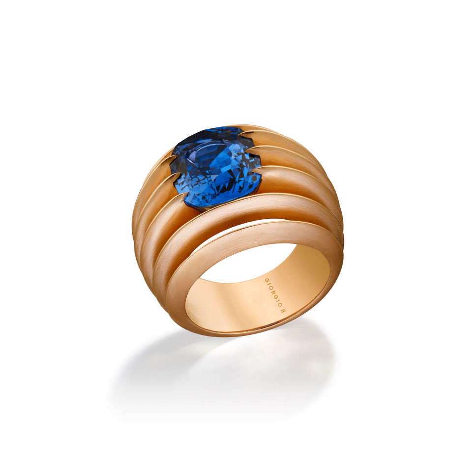 Giorgio B Bespoke Ring with Natural Sapphire