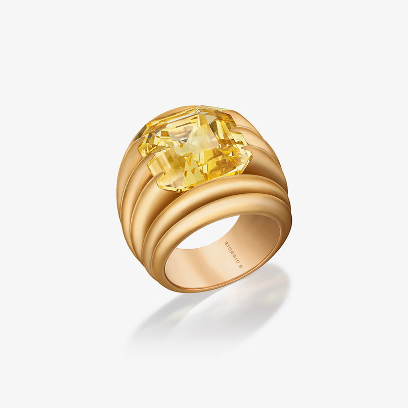 Giorgio B Bespoke Ring with Yellow Sapphire