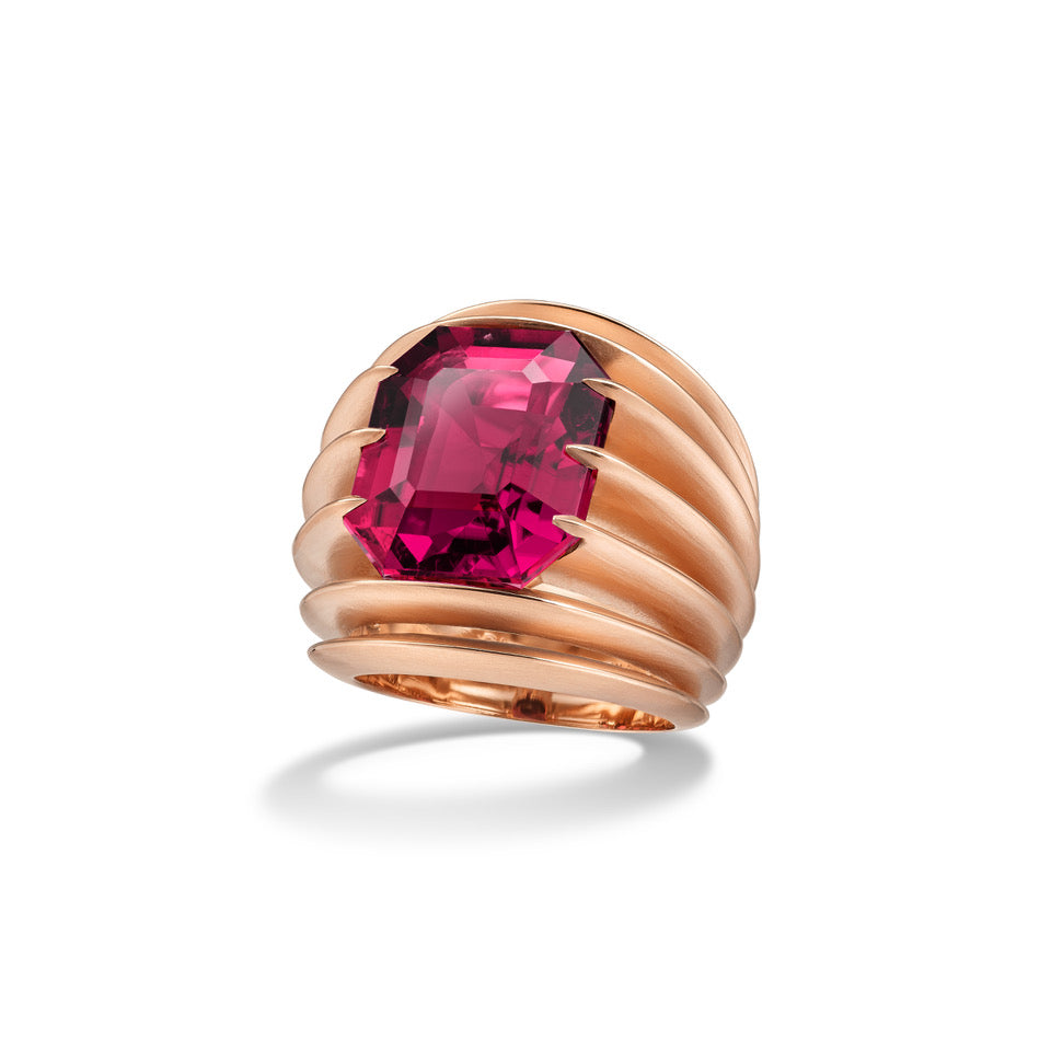 Giorgio B Bespoke Ring with Rubellite Tourmaline