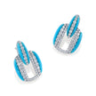 deBoulle Collection Diamond and Turquoise Earrings